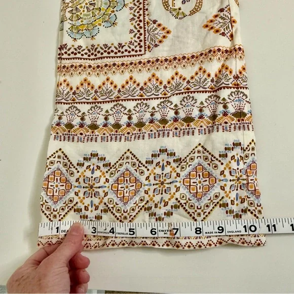 ZARA High-Waisted Boho Linen-Blend Wide Leg Pants - Size S EUC - Picture 13 of 13